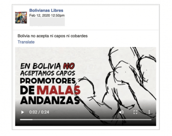 | CLS Strategies propaganda targeting Bolivian women on Facebook | MR Online