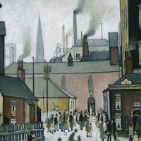 After the Wedding. L.S. Lowry.
