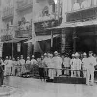 Staffordshire Regiment during the Plague, Hong Kong, 1894.