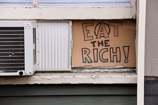| Eat the Rich Anarchist Sign August 13 20111 Photo Steven Depolo | MR Online