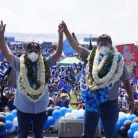 Bolivian President-elect Luis Arce and Vice President-elect David Choquehuanca, 2020