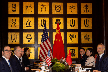 | US and Chinese officials including Chinese Vice Premier Liu He United States Trade Representative Robert Lighthizer and Treasury Secretary Steve Mnuchin meet during negotiations in Shanghai in July 2019 Ng Han GuanAFPGetty Images | MR Online
