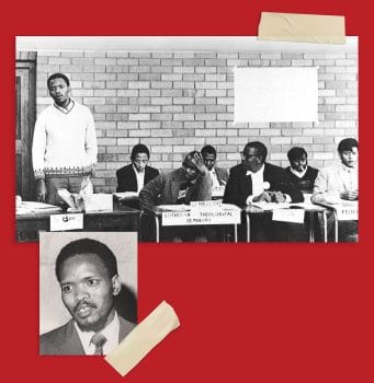 | Steve Biko standing and Rubin Phillip far right at a 1971 conference of the South African Students Organisation Saso in Durban Steve Biko Foundation Steve Biko Fraser MacLean Historical Papers Research Archive University of the Witwatersrand | MR Online