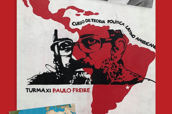 | Mural of Paulo Freire at the entrance to the Florestan Fernandes National School of the Landless Rural Workers Movement MST in Guararema Brazil 2018 Richard Pithouse | MR Online