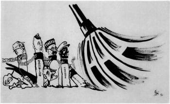 | S Nar Peoples Iron Broom from the Afro Asian Peoples Anti Imperialist Caricature Exhibition 1966 | MR Online