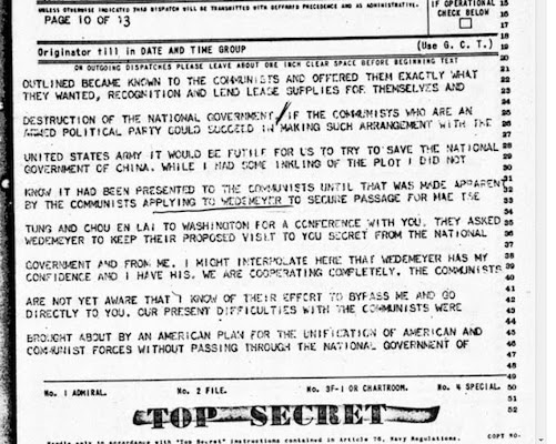 | Hurley telegram to Roosevelt | MR Online