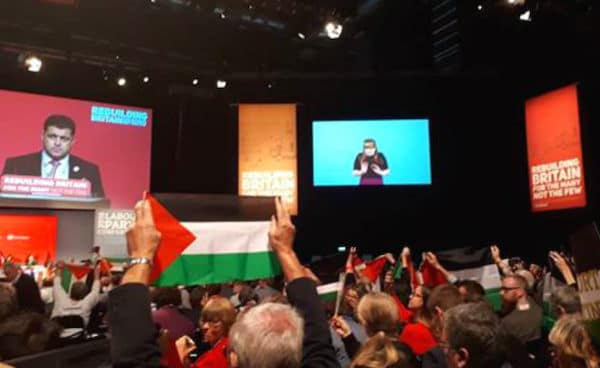 | Palestine flags at Labour Conference September 2018 Photo James Thomas Griffiths | MR Online