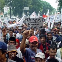 Jakarta farmers protest (Photo: Wikimedia Commons)