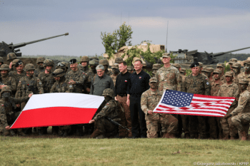 | Polish president Andrzej Duda with Polish and American soldiers participating in military exercises called DEFENDER Europe 20 Source prezydentpl | MR Online