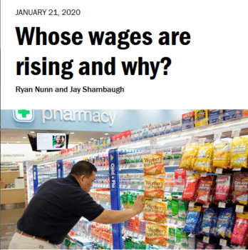 | Brookings 12120 One reason that workers at the bottom are doing relatively better recently is the recent increases in many state and local minimum wages | MR Online