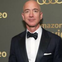 Jeff Bezos, recently retired CEO of Amazon, whose warehouses were notoriously unhygienic