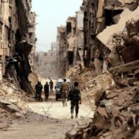 Syria in ruins after ten years of conflict (File photo)