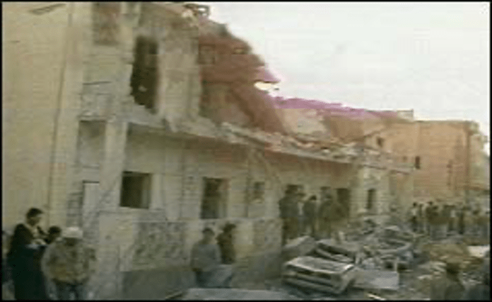 | Damage from April 1986 US air strikes over Tripoli that were part of an assassination attempt directed against Qaddafi Source bbccouk | MR Online