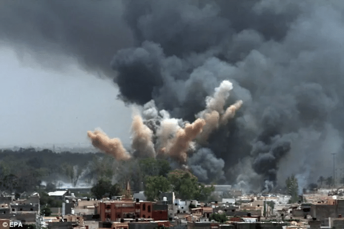 | US NATO air strikes over Tripoli Source libyanfreepresscom | MR Online