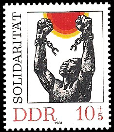 | This DDR stamp from 1981 shows solidarity with the anti imperialist liberation movements Stamps in the DDR often featured motifs dedicated to revolutionary events anti fascism and international solidarity The West German postal service refused to deliver letters carrying certain stamps such as those from the Invincible Vietnam series Conversely the DDR postal service as well as those of other socialist states refused to forward mail carrying stamps with revanchist themes | MR Online