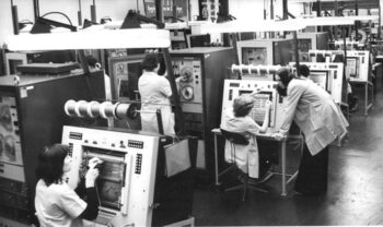 | This image features the standardised system of electronic computers being developed and manufactured at the VEB Kombinat Robotron in Dresden Changes in technology in the 1960s posed new challenges for the DDRs economy Head of state Walter Ulbricht consequently declared the mastery of the scientific technical revolution as a fundamental task for the DDR Six socialist states subsequently worked together in the research and production of powerful computing systems within the COMECON framework of the Unified System of Electronic Computers also known as ES EVM The Wests embargo policy forced the COMECON states to produce their own microelectronic base at incredibly high costs | MR Online