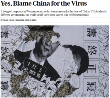 | If China had a different government the world could have been spared this terrible pandemic claims Paul D Miller Foreign Policy 32520 Like one of the Western governments that allowed a thousand times more Covid cases per capita than the Chinese government | MR Online