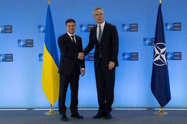 | Ukraines President Volodymyr Zelensky with NATO Secretary General Jens Stoltenberg Photo TwitterZelensky | MR Online