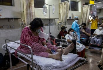 | A patient suffering from the coronavirus disease COVID 19 receives treatment inside the casualty ward at a hospital in New Delhi India May 1 2021 Photo ReutersDanish Siddiqui | MR Online