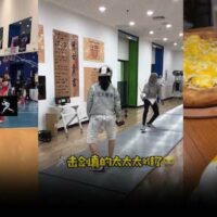 Screenshots from the video show students at the Affiliated High School of Peking University enjoying their time. From Weibo)