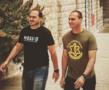| Jair Bolsonaros sons pictured wearing shirts glorifying the Israeli military Photo | Twitter | MR Online