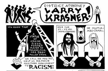 | This is one segment of the original artwork created by longtime Mumia supporter Seth Tobocman to support our petition campaign It is the centerpiece of Issue 1 and can be viewed on the Jamal Journal website here | MR Online