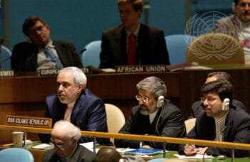 | May 27 2005 Javad Zarif left then Irans UN ambassador at the conclusion of the 2005 review conference of parties to the Treaty on the Non Proliferation of Nuclear Weapons UN headquarters in New York UN Photo | MR Online
