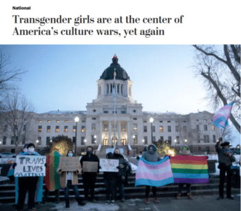 | If transgender girls are at the center of Americas culture wars theyre not at the center of this Washington Post piece 12921 only one trans girl is quoted in the articles very last paragraph | MR Online
