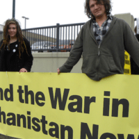 Protesters against the US war in Afghanistan Minneapolis, Minnesota April 6, 2013 (Flickr: Fibonacci Blue)