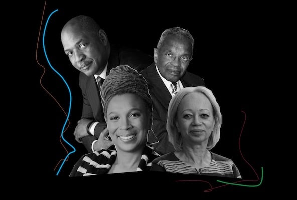 | Clockwise from top left Charles Ogletree Derrick Bell Patricia Williams Kimberlé Crenshaw | MR Online