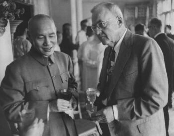 | John Foster Dulles with General Chiang Kai Shek The US had supported Chiang during Chinas civil war After his forces lost to the communists the CIA helped set him up as leader of Taiwan prompting the crisis with China which considered Taiwan as part of China Source outriderorg | MR Online