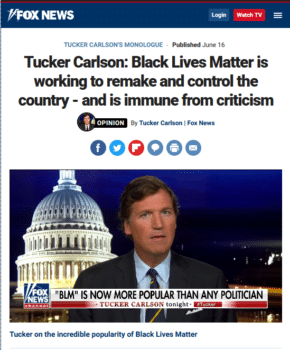 | Fox News 61620 presented the popularity of Black Lives Matter as a problem that needed solving | MR Online