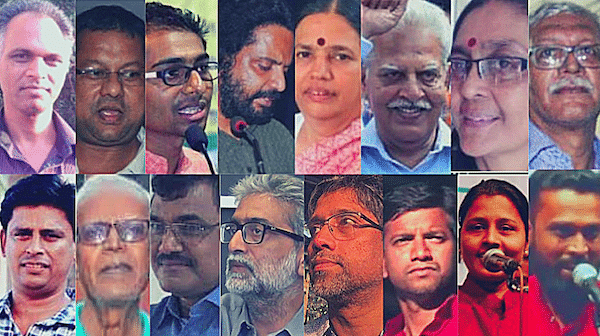 | The 16 arrested in connection with the Elgar Parishad Bhima Koregaon case Photo The Wire | MR Online