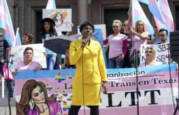 | Monica Roberts speaks at a rally in protest of the so called bathroom bill on the steps of the Capitol in Austin on August 4 2017 COURTESY OF TRANSGRIOT | MR Online