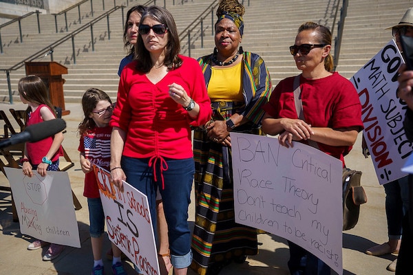 | Demonstrators protest critical race theory at the State Capitol in Salt Lake City May 2021 | MR Online