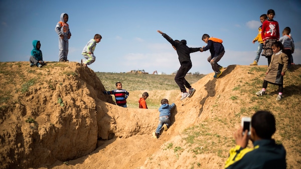 | Israeli Arab Bedouin children play before a rally marking the 40th anniversary of Land Day and against a plan to uproot the village of Umm Al Hiran in Umm Al Hiran the Negev desert southern Israel Wednesday March 30 2016 Land Day commemorates the killing of six Arab citizens of Israel by the Israeli army and police on March 30 1976 during protests over Israeli confiscations of Arab land AP PhotoAriel Schalit | MR Online