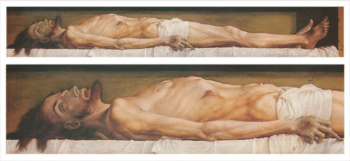 | Hans Holbein the Younger The Body of the Dead Christ in the Tomb and a detail 1521 22 Oil on panel | MR Online