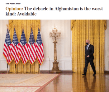 | The Afghan debacle was avoidable the Washington Post 81621 argued if only Biden had been willing to commit to an indefinite military occupation | MR Online