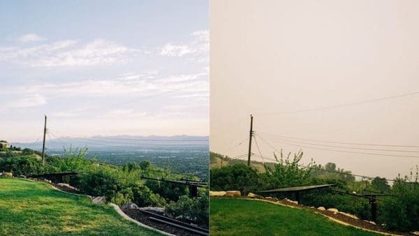 | Before and after photo smoke and pollution Salt Lake Valley | MR Online