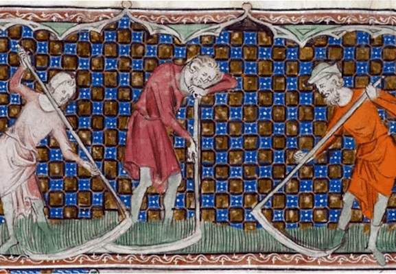 | Harvesting grain in the 1400s | MR Online