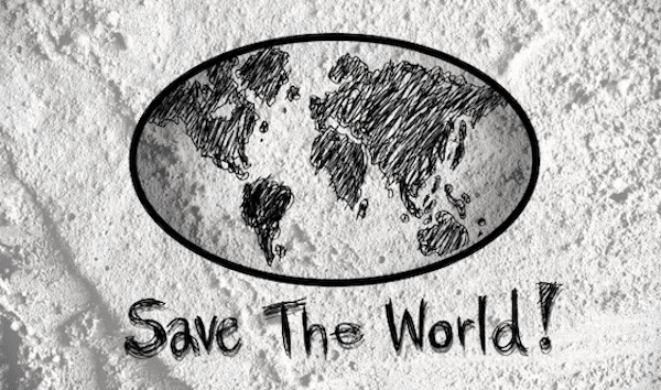 | Love Globe Earth Idea On Cement Wall Free Stock | MR Online