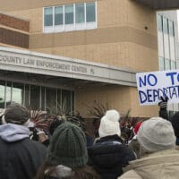 Protest against the deportation of immigrants