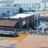 Flooding in Norristown, PA from remains of Hurricane Ida (September 2, 2021)