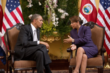 | US President Barack Obama with Costa Rica President Laura Chinchilla in 2013 | MR Online