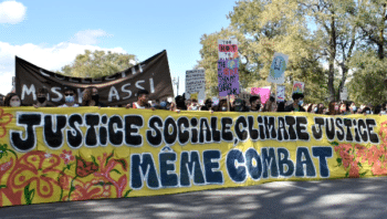 | The general theme of the Montréal demonstrationJustice sociale Climate justice même combat | MR Online