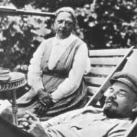 Krupskaya and Lenin