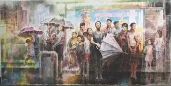 | Kim in Sok Democratic Peoples Republic of Korea Rain Shower at the Bus Stop 2018 | MR Online