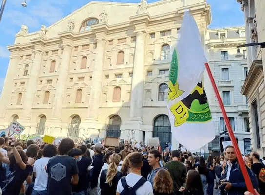 | Youth led protest at climate change meeting in Milan Italy Oct 1 | MR Online