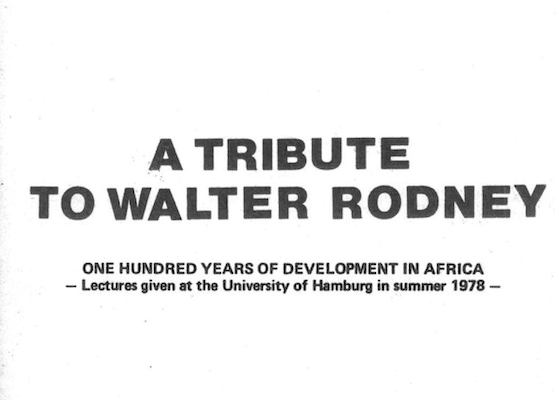 | Walter Rodneys Lost Book One Hundred Years of Development in Africa | MR Online