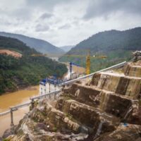 Construction site of the Nam Theun 1 hydropower project in Laos. New research has shed light on the various environmental and social risks posed by Chinese-funded overseas development projects